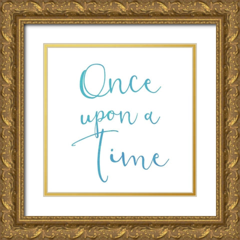 Once Upon 2 Gold Ornate Wood Framed Art Print with Double Matting by Kimberly, Allen