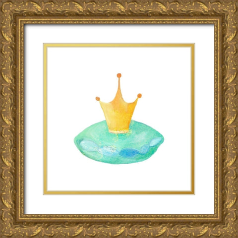 Once Upon 3 Gold Ornate Wood Framed Art Print with Double Matting by Kimberly, Allen