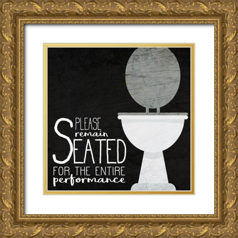 Seated Gold Ornate Wood Framed Art Print with Double Matting by Kimberly, Allen