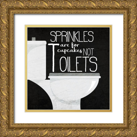 Sprinkles Gold Ornate Wood Framed Art Print with Double Matting by Kimberly, Allen