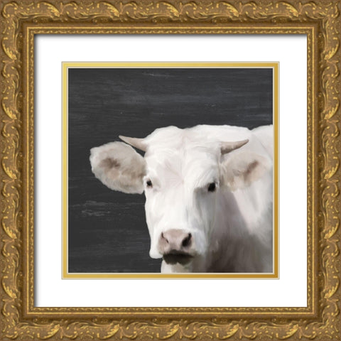 Whitey Gold Ornate Wood Framed Art Print with Double Matting by Kimberly, Allen