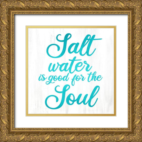 Seas the Day 4 Gold Ornate Wood Framed Art Print with Double Matting by Allen, Kimberly