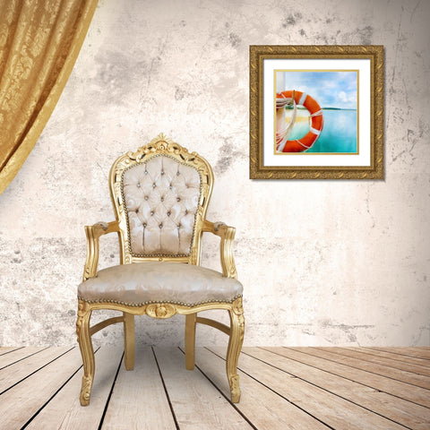 Seas the Day 5 Gold Ornate Wood Framed Art Print with Double Matting by Allen, Kimberly