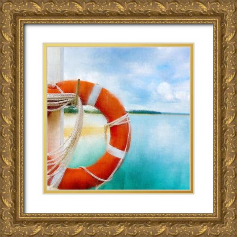Seas the Day 5 Gold Ornate Wood Framed Art Print with Double Matting by Allen, Kimberly