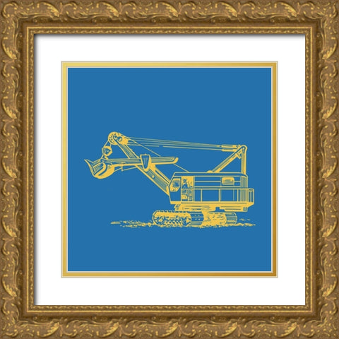 Construction 3 Gold Ornate Wood Framed Art Print with Double Matting by Allen, Kimberly