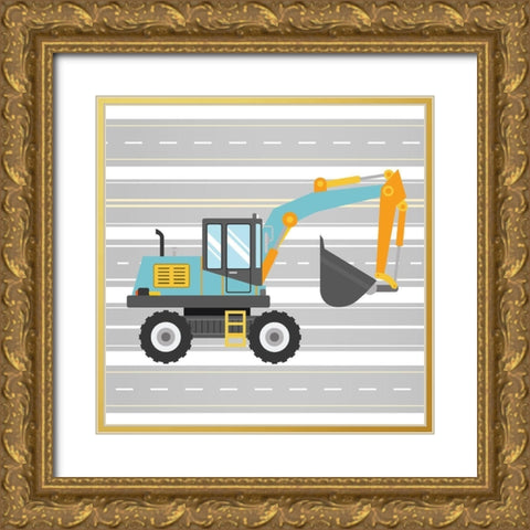On the Road 2 Gold Ornate Wood Framed Art Print with Double Matting by Allen, Kimberly