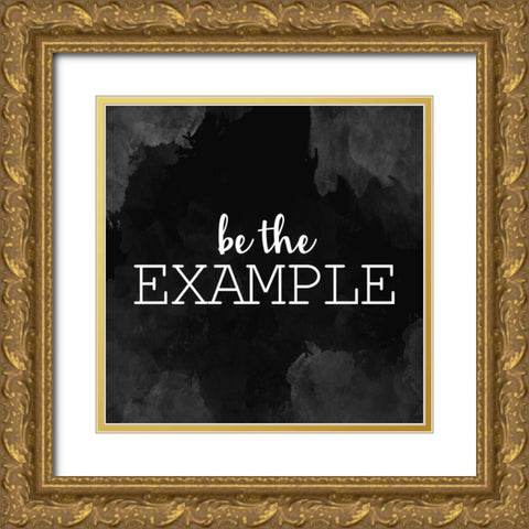 Example Gold Ornate Wood Framed Art Print with Double Matting by Allen, Kimberly