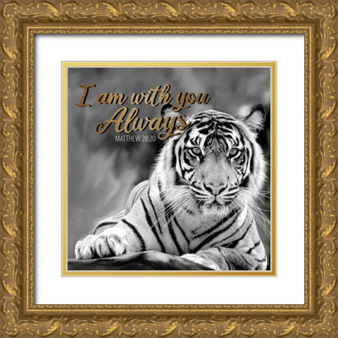 With You 1 Gold Ornate Wood Framed Art Print with Double Matting by Allen, Kimberly