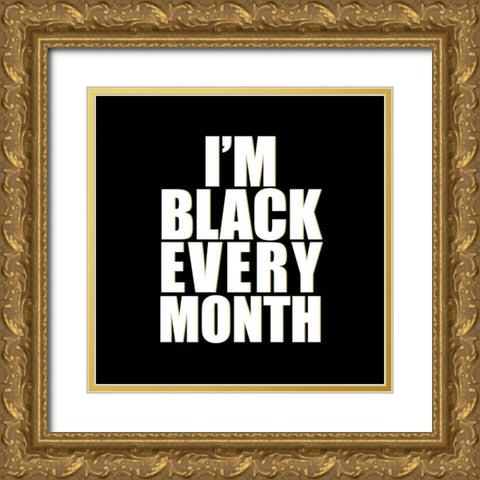 Every Month Gold Ornate Wood Framed Art Print with Double Matting by Allen, Kimberly