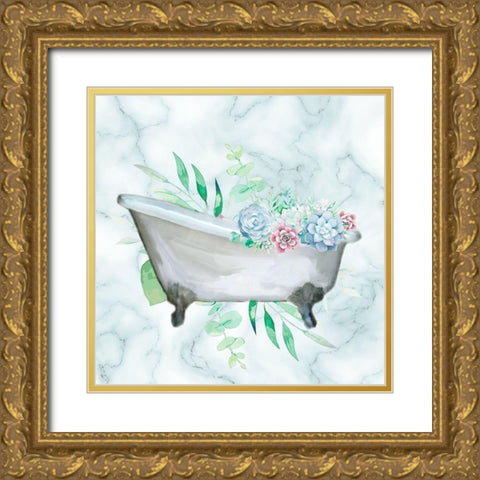Relax Recharge 3 V2 Gold Ornate Wood Framed Art Print with Double Matting by Allen, Kimberly