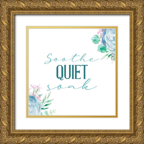 Relax Recharge 4 Gold Ornate Wood Framed Art Print with Double Matting by Allen, Kimberly