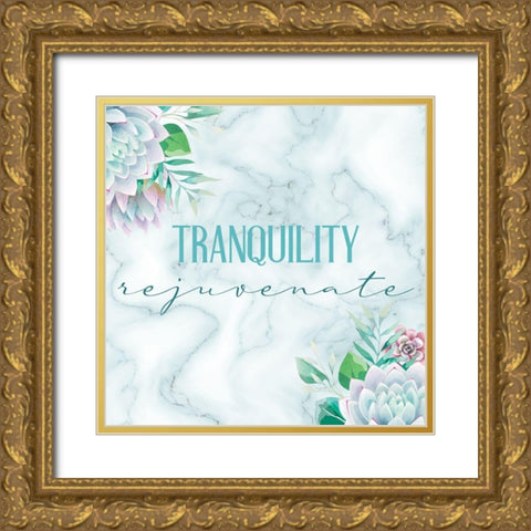 Relax Recharge 5 V2 Gold Ornate Wood Framed Art Print with Double Matting by Allen, Kimberly