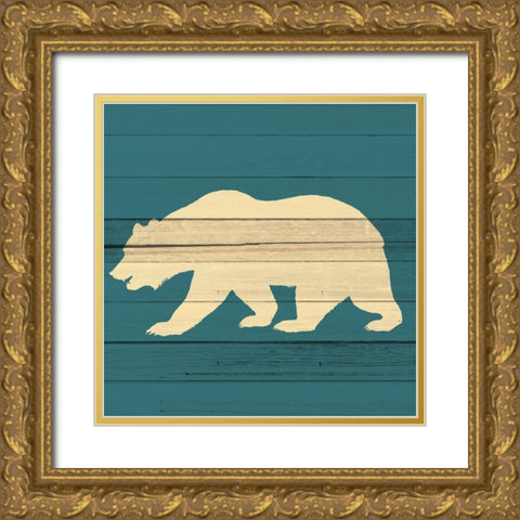 Little Man 3 Gold Ornate Wood Framed Art Print with Double Matting by Allen, Kimberly