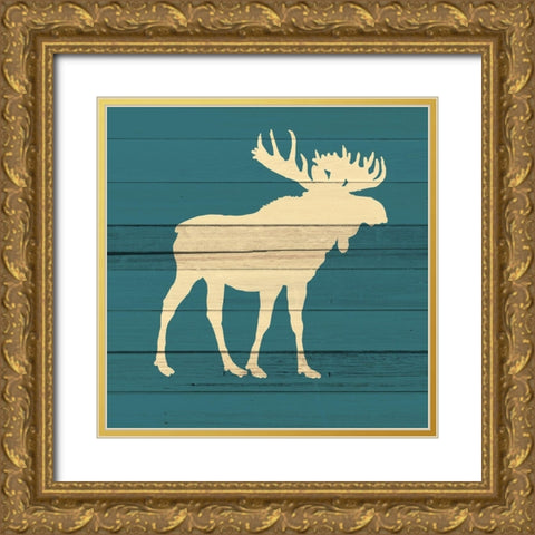 Little Man 4. Gold Ornate Wood Framed Art Print with Double Matting by Allen, Kimberly
