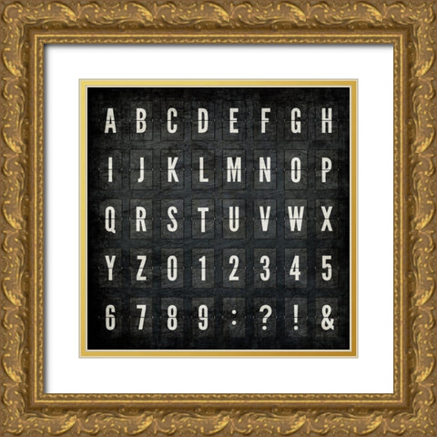 Letterboard Gold Ornate Wood Framed Art Print with Double Matting by Allen, Kimberly