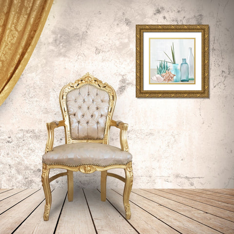 Escape Seaside 2 Gold Ornate Wood Framed Art Print with Double Matting by Allen, Kimberly