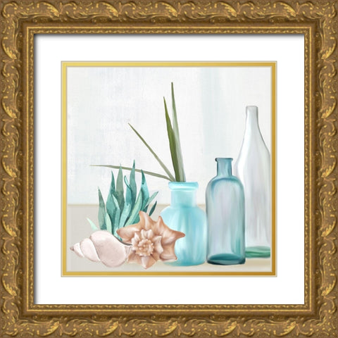 Escape Seaside 2 Gold Ornate Wood Framed Art Print with Double Matting by Allen, Kimberly
