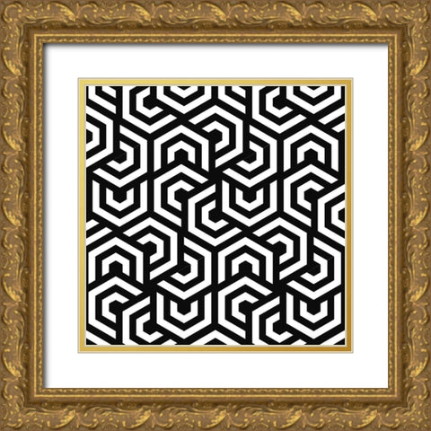 Hypnotic 1 Gold Ornate Wood Framed Art Print with Double Matting by Allen, Kimberly