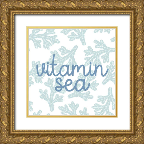 Vitamin Sea Gold Ornate Wood Framed Art Print with Double Matting by Allen, Kimberly