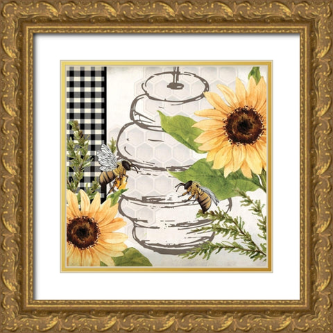 Bee Keeper 1 Gold Ornate Wood Framed Art Print with Double Matting by Allen, Kimberly