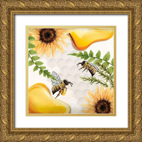 Bee Keeper 4 Gold Ornate Wood Framed Art Print with Double Matting by Allen, Kimberly