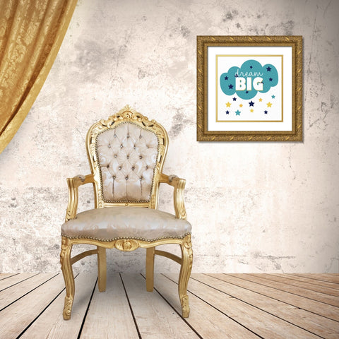 Big Love 1 Gold Ornate Wood Framed Art Print with Double Matting by Allen, Kimberly