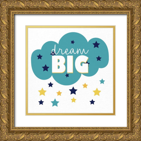 Big Love 1 Gold Ornate Wood Framed Art Print with Double Matting by Allen, Kimberly