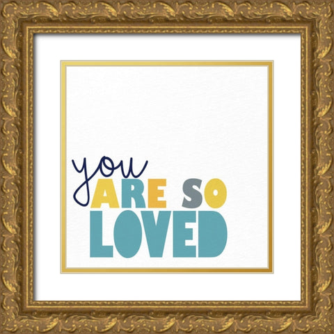 Big Love 2 Gold Ornate Wood Framed Art Print with Double Matting by Allen, Kimberly