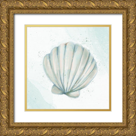 Seashore Shell 2 Gold Ornate Wood Framed Art Print with Double Matting by Allen, Kimberly