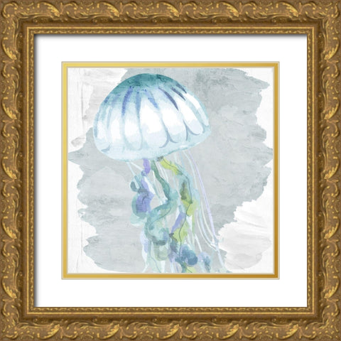 Sea Creatures 1 Gold Ornate Wood Framed Art Print with Double Matting by Allen, Kimberly