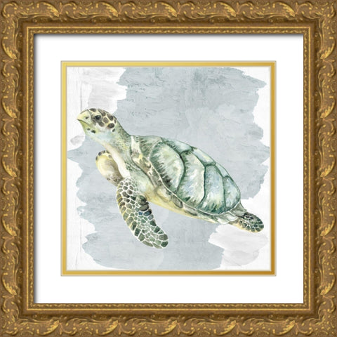 Sea Creatures 3 Gold Ornate Wood Framed Art Print with Double Matting by Allen, Kimberly