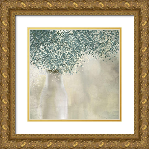 Spotted Flowers Gold Ornate Wood Framed Art Print with Double Matting by Allen, Kimberly