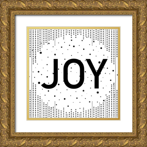 Joy Noel Peace 1 Gold Ornate Wood Framed Art Print with Double Matting by Allen, Kimberly