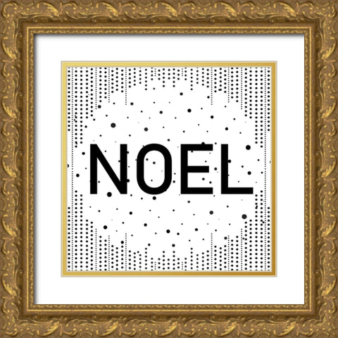 Joy Noel Peace 2 Gold Ornate Wood Framed Art Print with Double Matting by Allen, Kimberly
