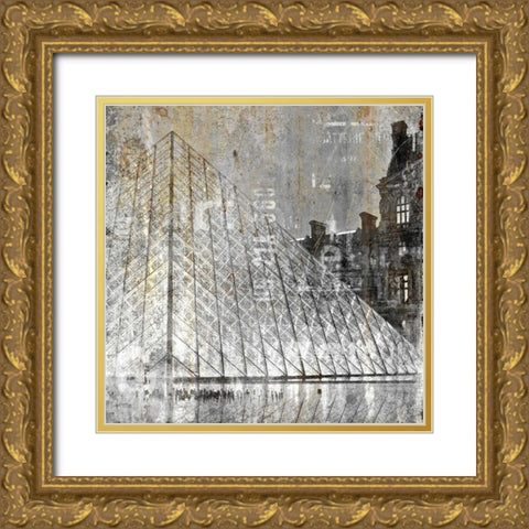 In the City 3 Gold Ornate Wood Framed Art Print with Double Matting by Allen, Kimberly