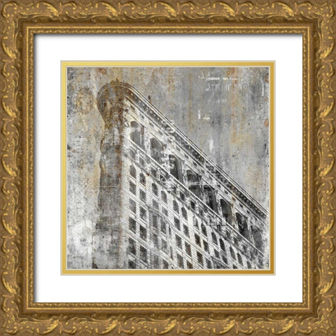 In The City 4 Gold Ornate Wood Framed Art Print with Double Matting by Allen, Kimberly