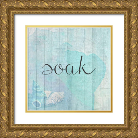 Relax Time 2 Gold Ornate Wood Framed Art Print with Double Matting by Allen, Kimberly
