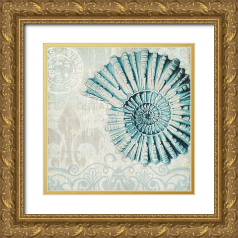 Under the Sea 2 Gold Ornate Wood Framed Art Print with Double Matting by Allen, Kimberly