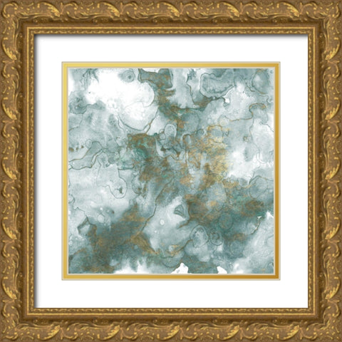 Mint Glory Gold Ornate Wood Framed Art Print with Double Matting by Kimberly, Allen