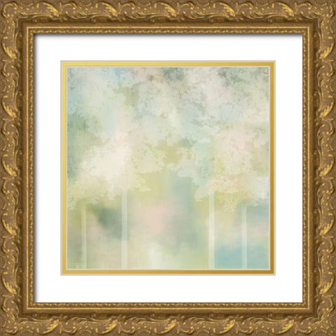 Spring Green 2 Gold Ornate Wood Framed Art Print with Double Matting by Kimberly, Allen