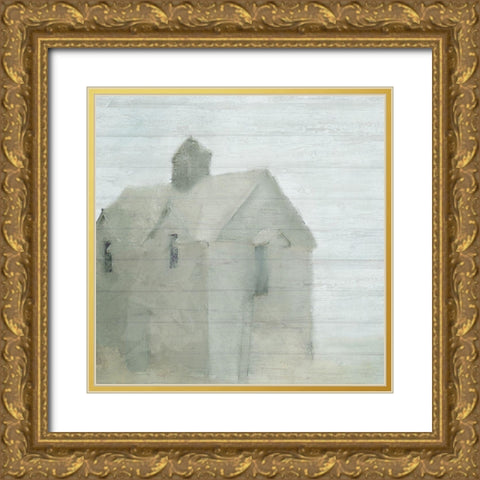 Farmhouse Gold Ornate Wood Framed Art Print with Double Matting by Kimberly, Allen