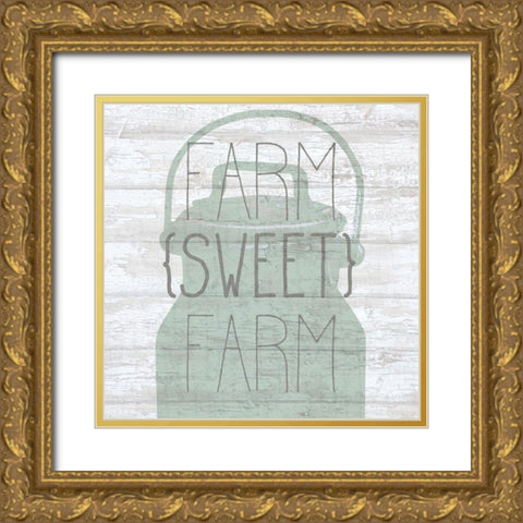 FARM sweet FARM Gold Ornate Wood Framed Art Print with Double Matting by Kimberly, Allen