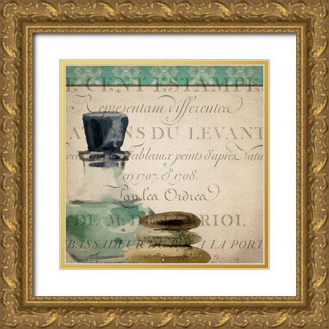 Spa Day 1 Gold Ornate Wood Framed Art Print with Double Matting by Kimberly, Allen