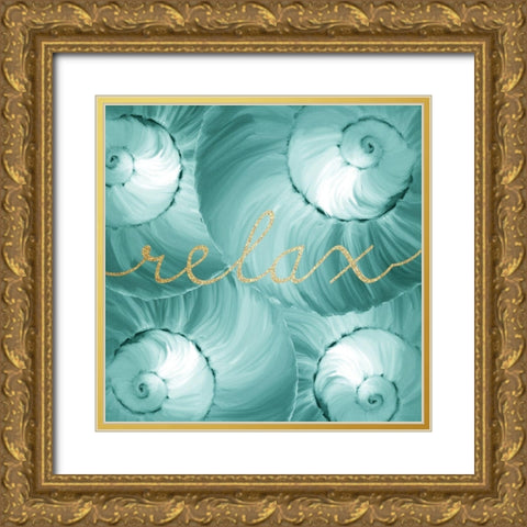 Refresh Spa 1 Gold Ornate Wood Framed Art Print with Double Matting by Kimberly, Allen