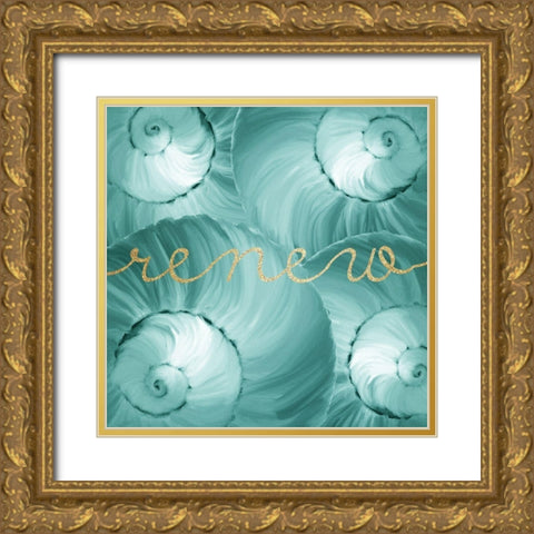 Refresh Spa 2 Gold Ornate Wood Framed Art Print with Double Matting by Kimberly, Allen