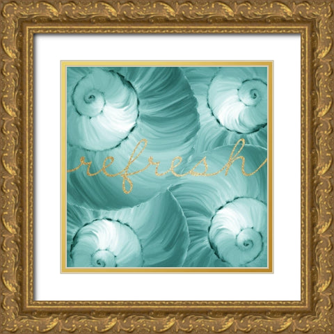 Refresh Spa 3 Gold Ornate Wood Framed Art Print with Double Matting by Kimberly, Allen