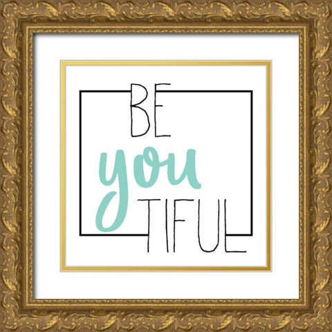 BEyouTIFUL Gold Ornate Wood Framed Art Print with Double Matting by Kimberly, Allen