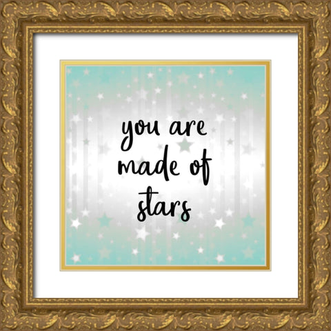 You are Made of Stars v2 Gold Ornate Wood Framed Art Print with Double Matting by Kimberly, Allen