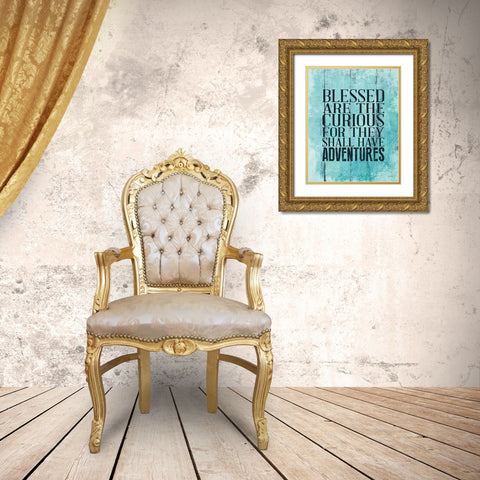 Blessed Adventures Gold Ornate Wood Framed Art Print with Double Matting by Louise, Gigi