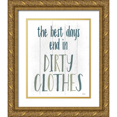 Dirty Clothes Gold Ornate Wood Framed Art Print with Double Matting by Louise, Gigi